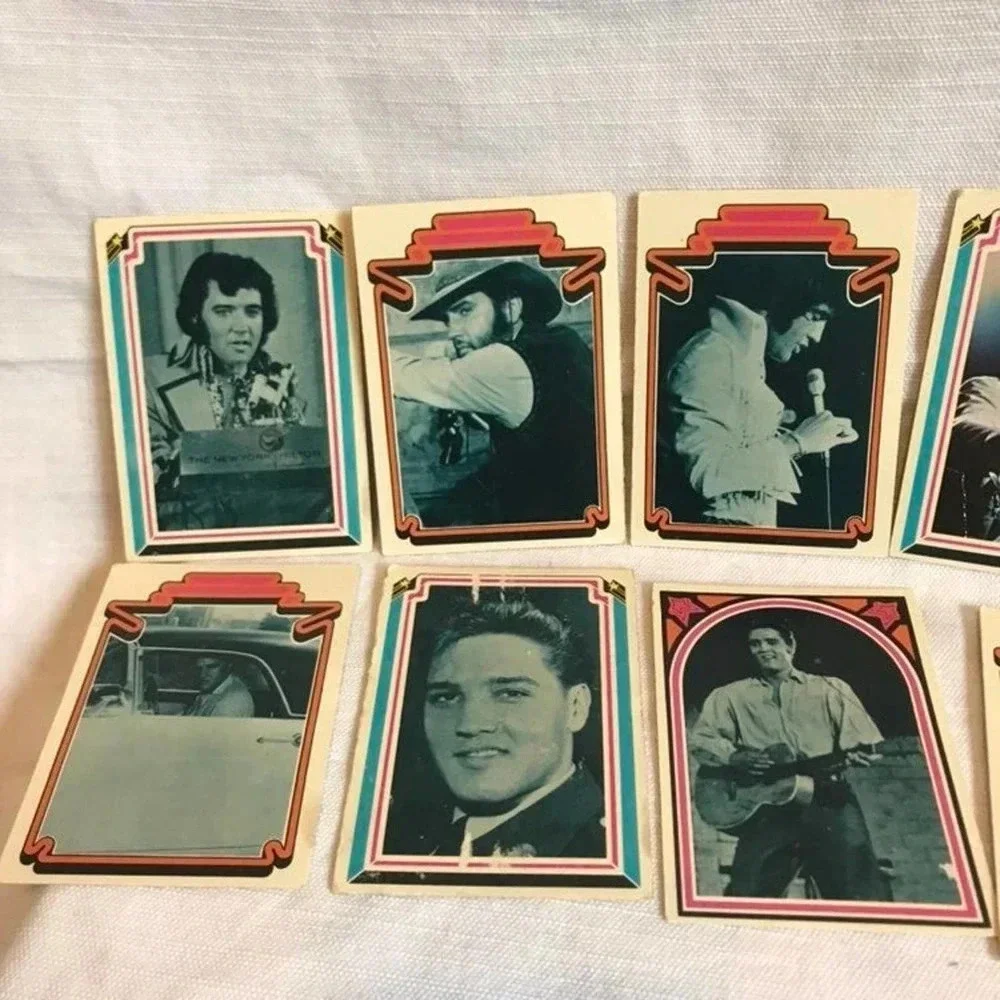 Vintage Elvis Presley Cards Collection 1978 10 cards Lot